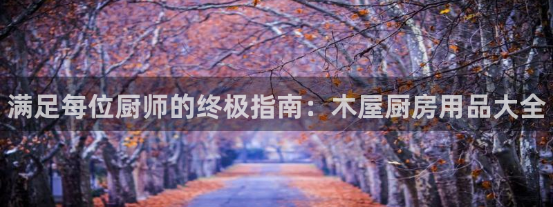 鸿运国际网站官网|满足每位厨师的终极指南：木屋厨房用品大全